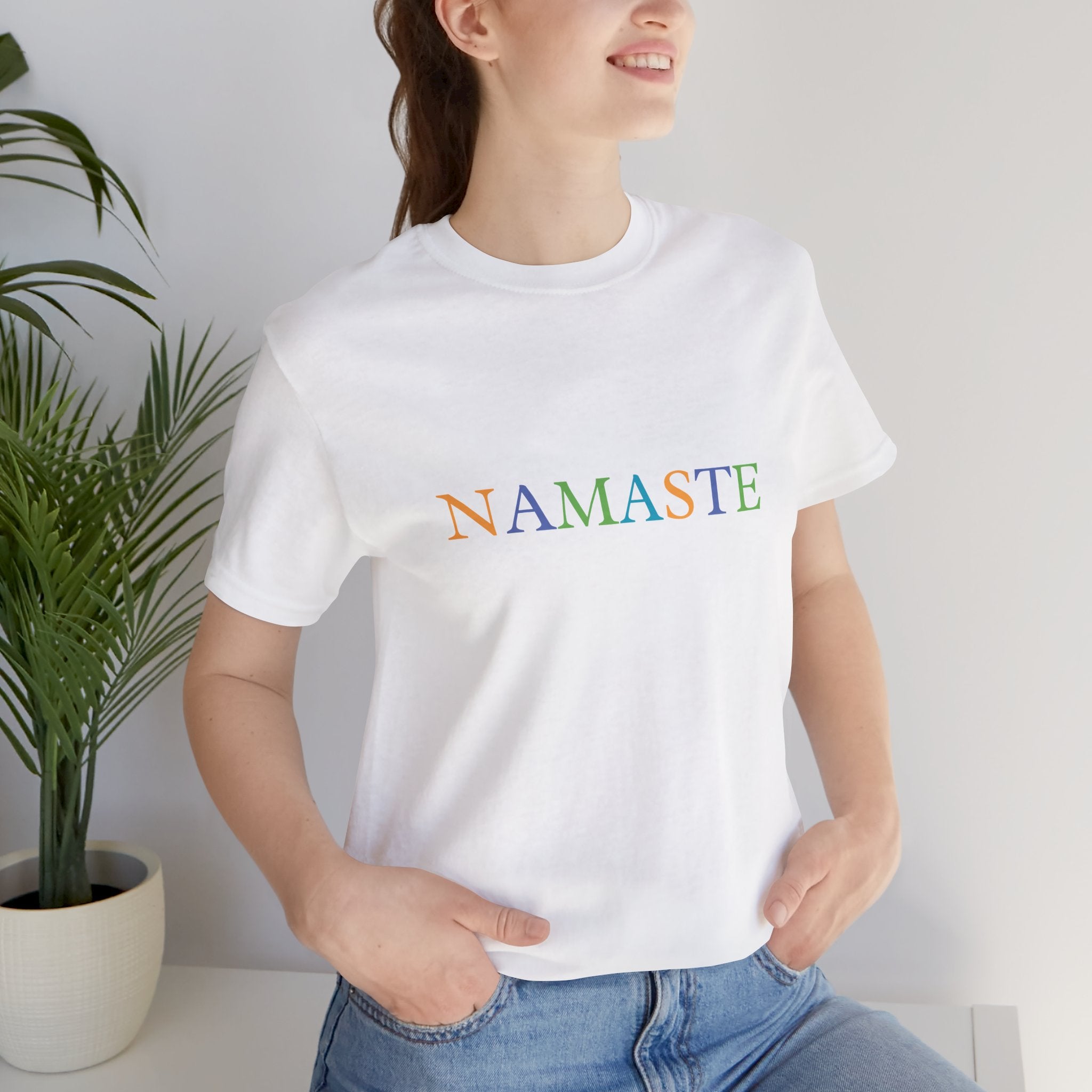Tramunquiero NAMASTE Unisex Yuvarlak Yaka Tişört