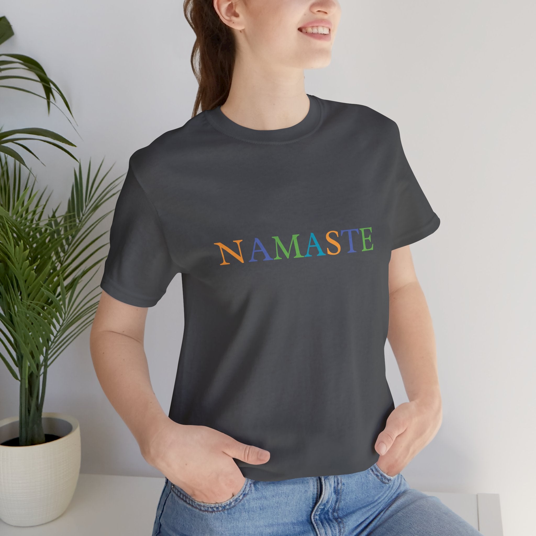 Tramunquiero NAMASTE Unisex Yuvarlak Yaka Tişört