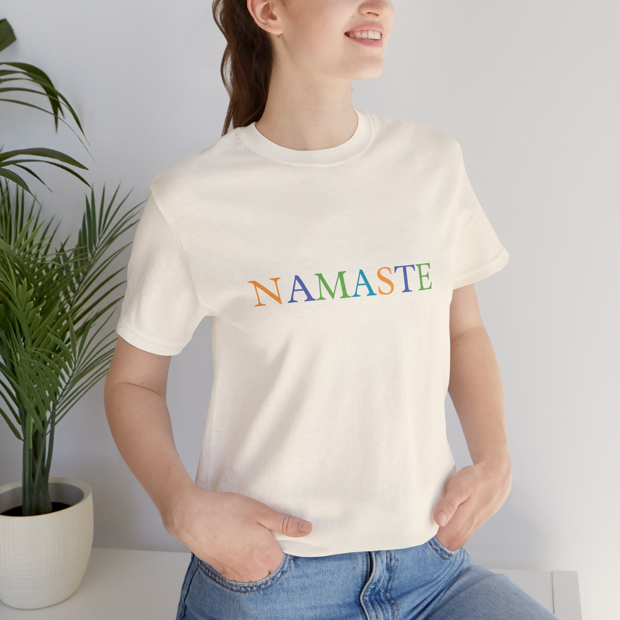 Tramunquiero NAMASTE Unisex Yuvarlak Yaka Tişört