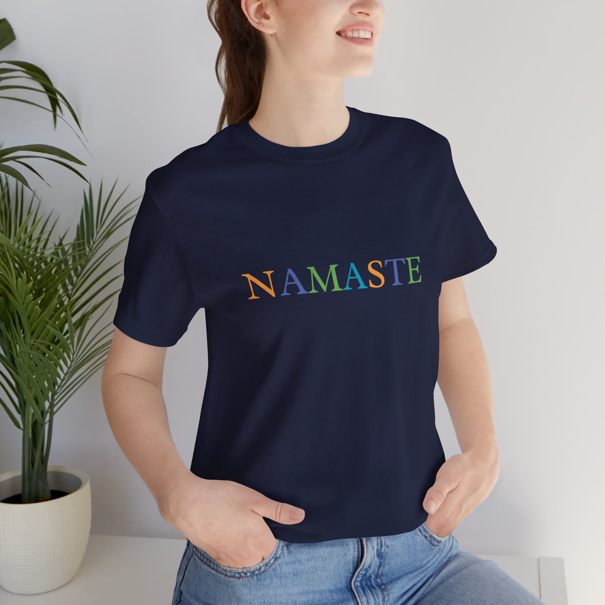 Tramunquiero NAMASTE Unisex Yuvarlak Yaka Tişört