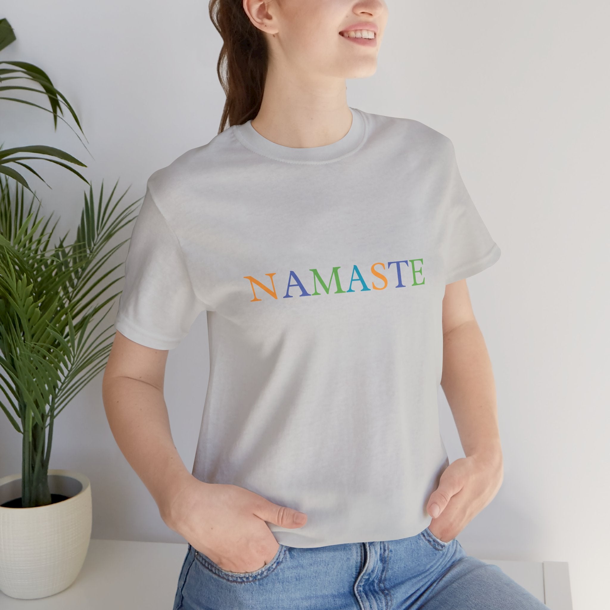 Tramunquiero NAMASTE Unisex Yuvarlak Yaka Tişört
