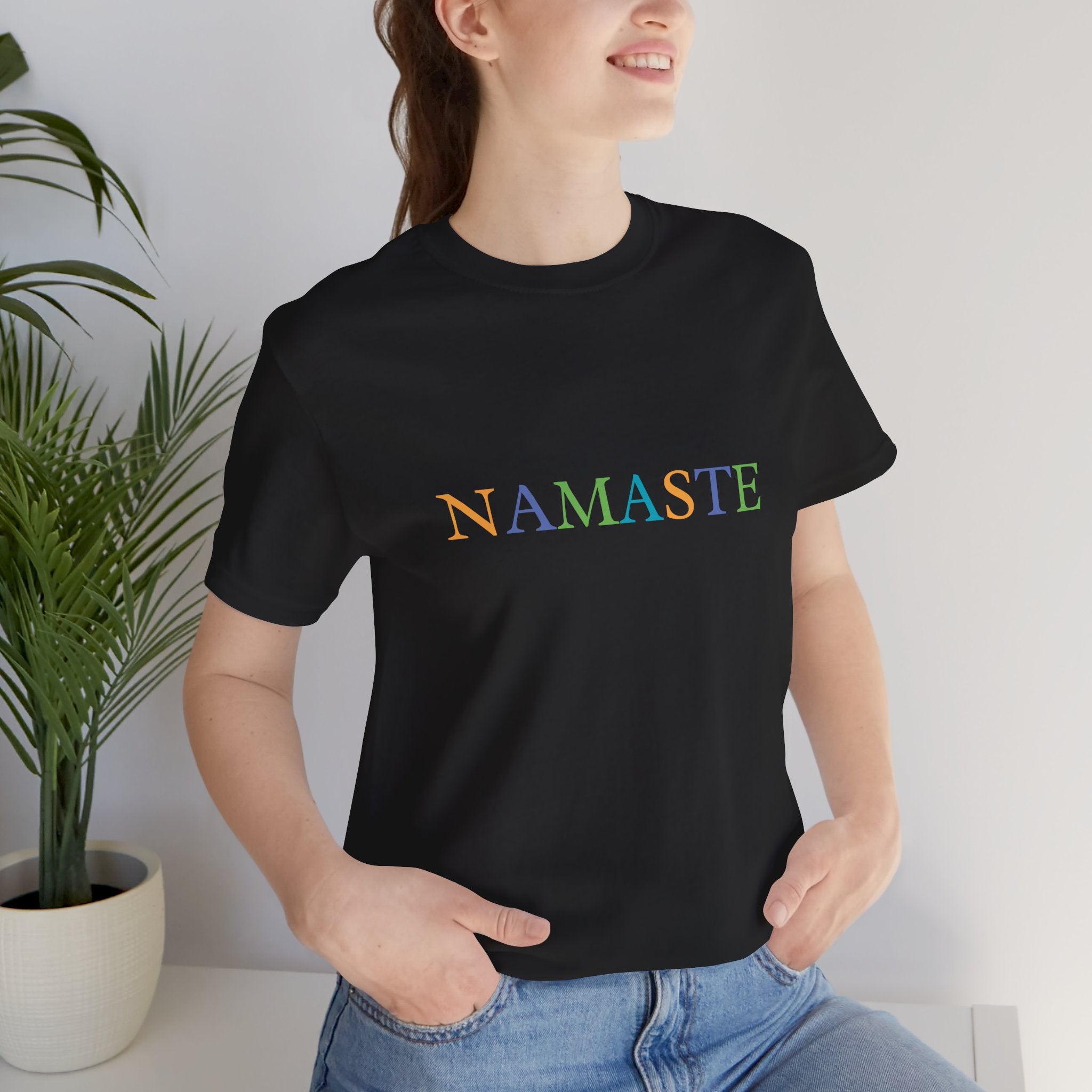 Tramunquiero NAMASTE Unisex Yuvarlak Yaka Tişört
